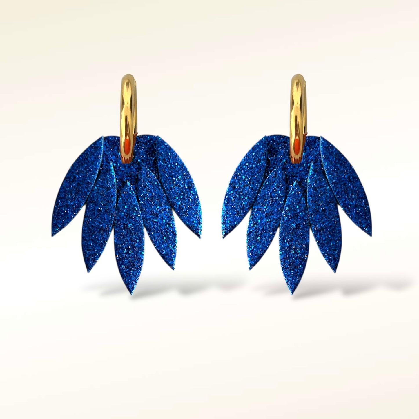 Boucles d'oreilles en cuir Patchouli XL Glitter
