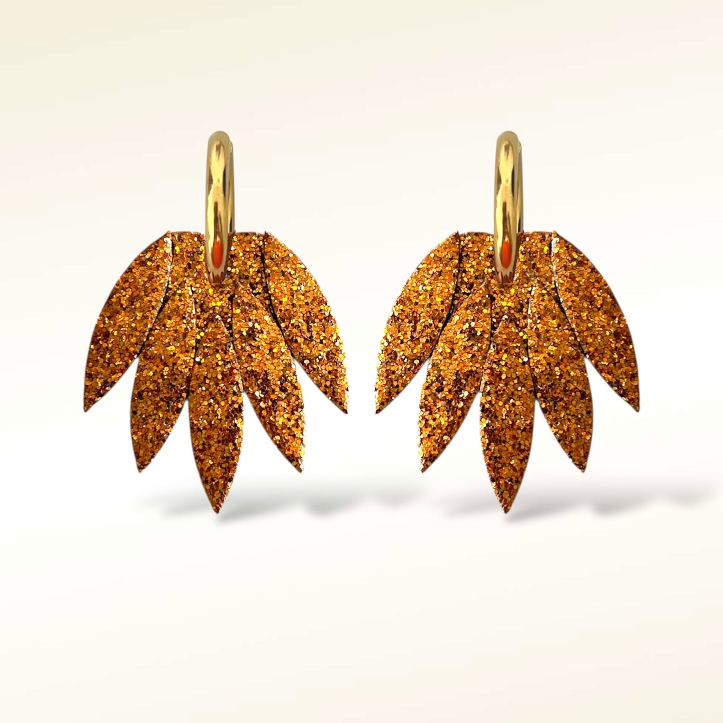 Boucles d'oreilles en cuir Patchouli XL Glitter