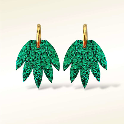 Boucles d'oreilles en cuir Patchouli XL Glitter