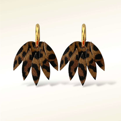 Boucles d'oreilles en cuir Patchouli XL