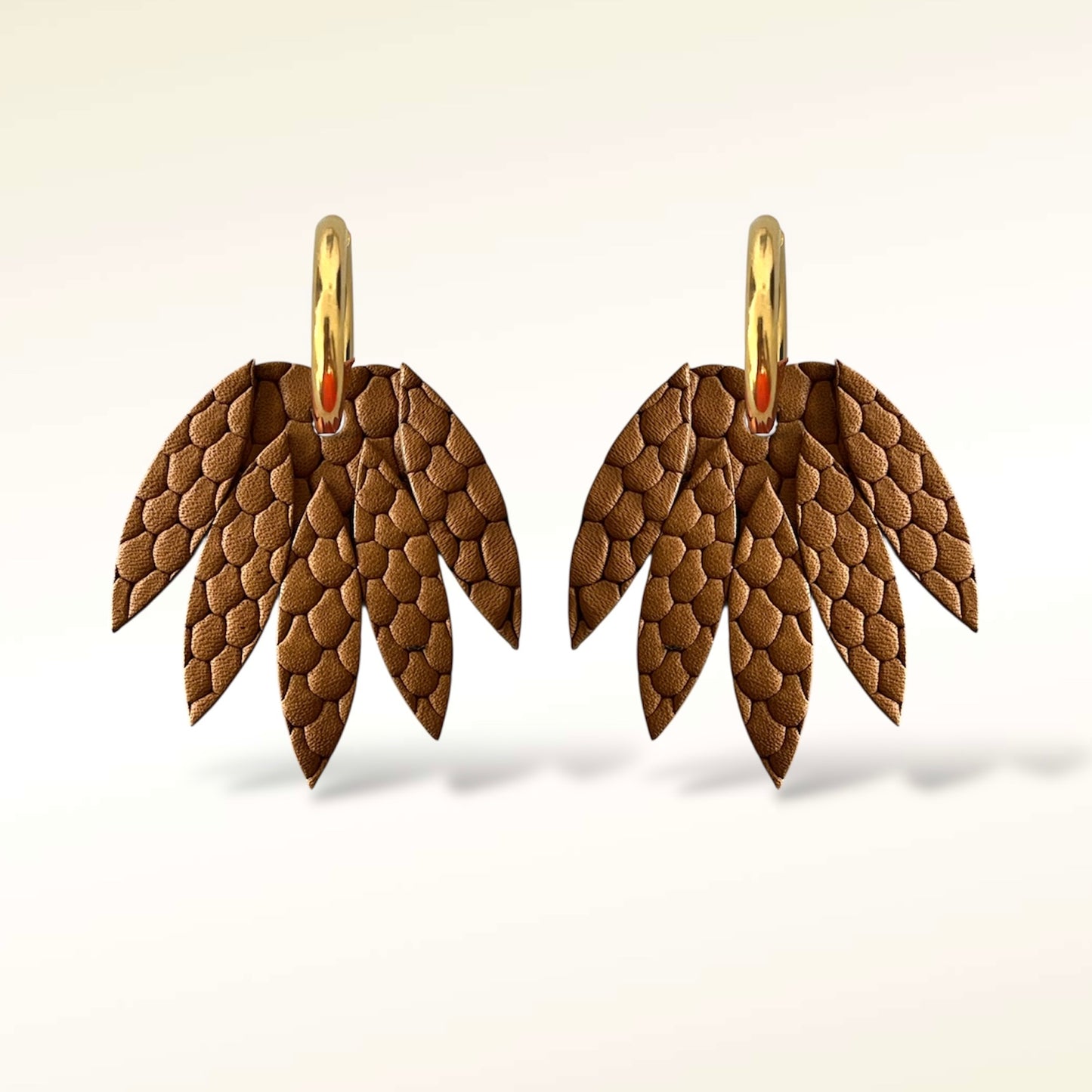 Boucles d'oreilles en cuir Patchouli XL
