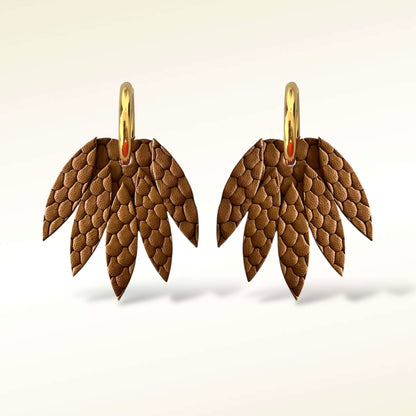 Boucles d'oreilles en cuir Patchouli XL