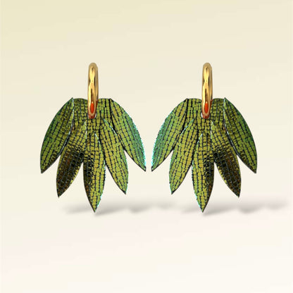 Boucles d'oreilles en cuir Patchouli XL