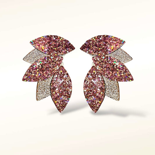 Boucles d'oreilles en cuir Colibri Versus Glitter