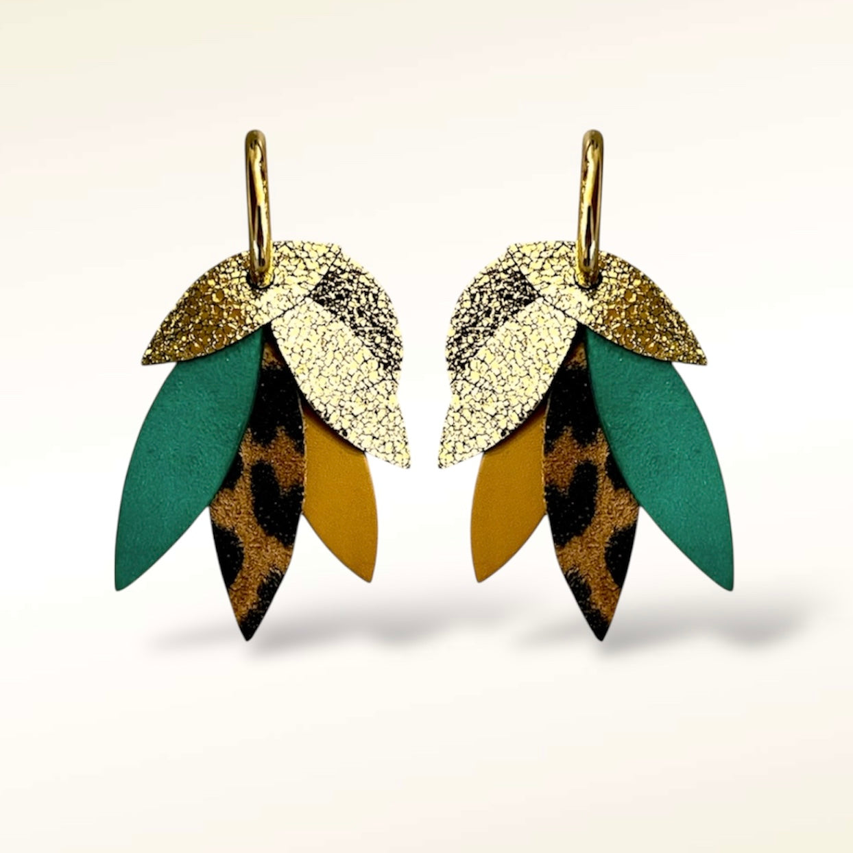 Boucles d'oreilles en cuir Sunshine