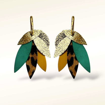 Boucles d'oreilles en cuir Sunshine