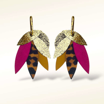 Boucles d'oreilles en cuir Sunshine