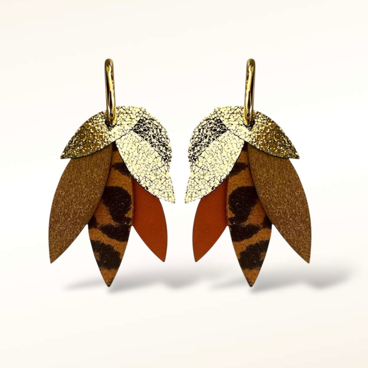 Boucles d'oreilles en cuir Sunshine