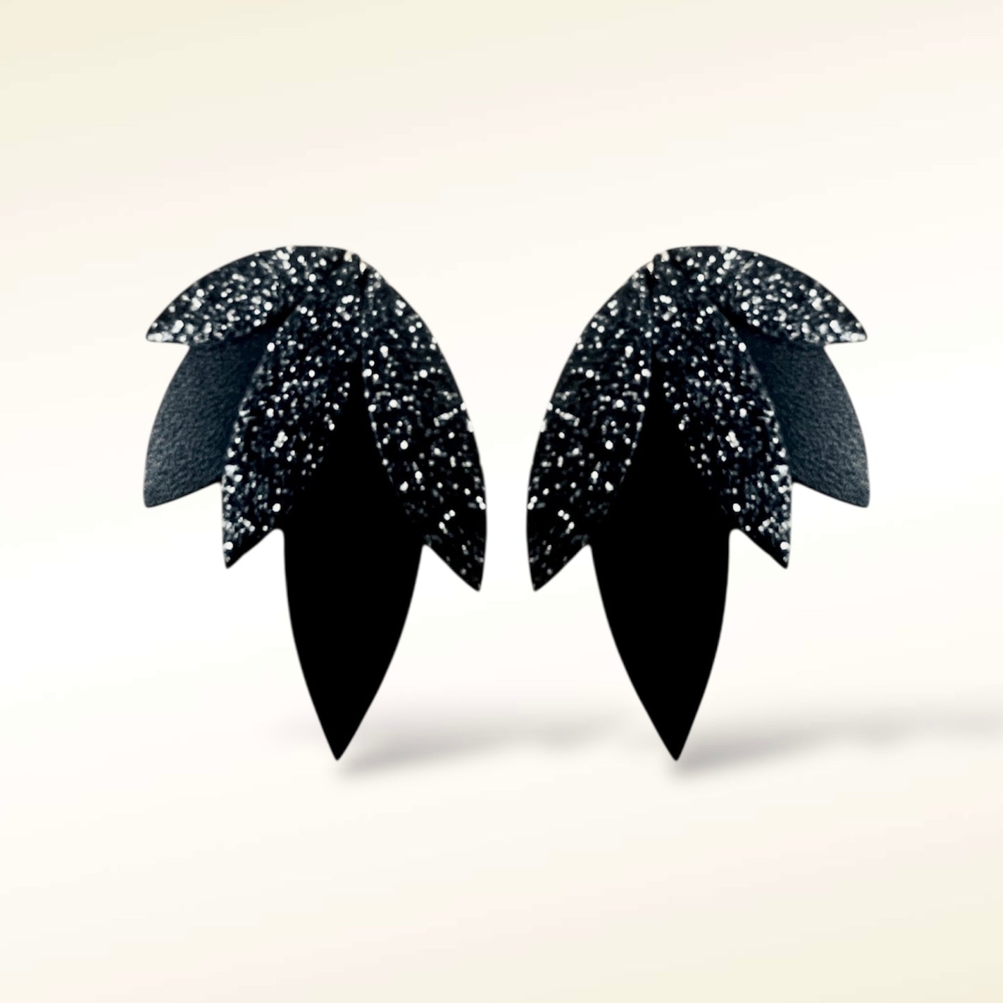 Boucles d'oreilles en cuir Rio Glitter