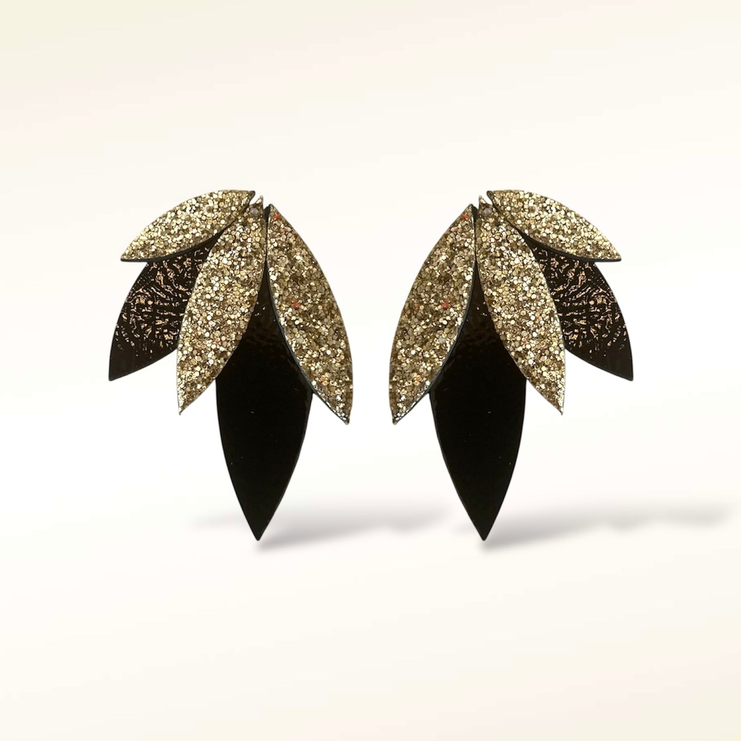 Boucles d'oreilles en cuir Rio Glitter