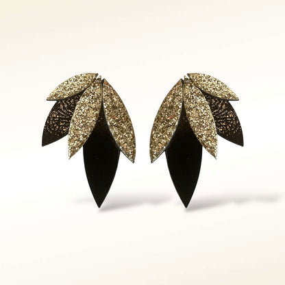 Boucles d'oreilles en cuir Rio Glitter