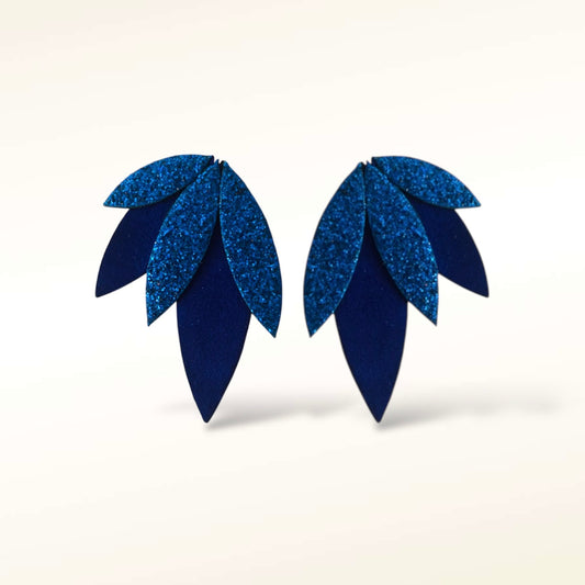 Boucles d'oreilles en cuir Rio Glitter