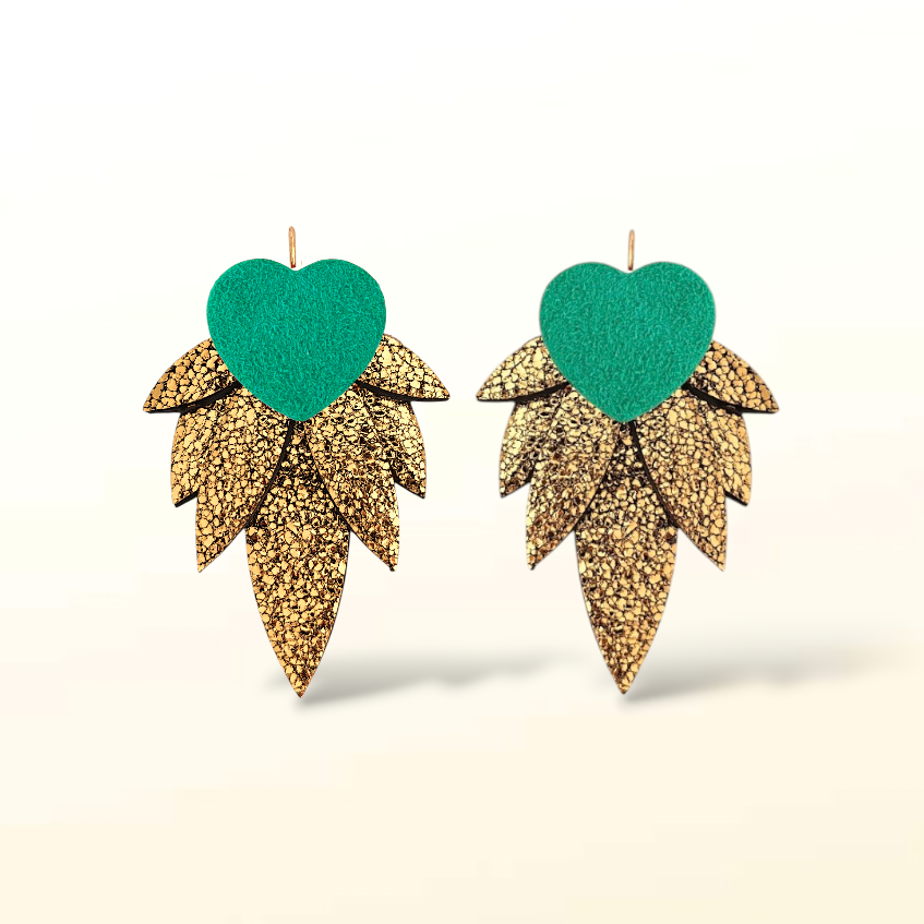 Boucles d'oreilles en cuir Nikita (Dormeuses)
