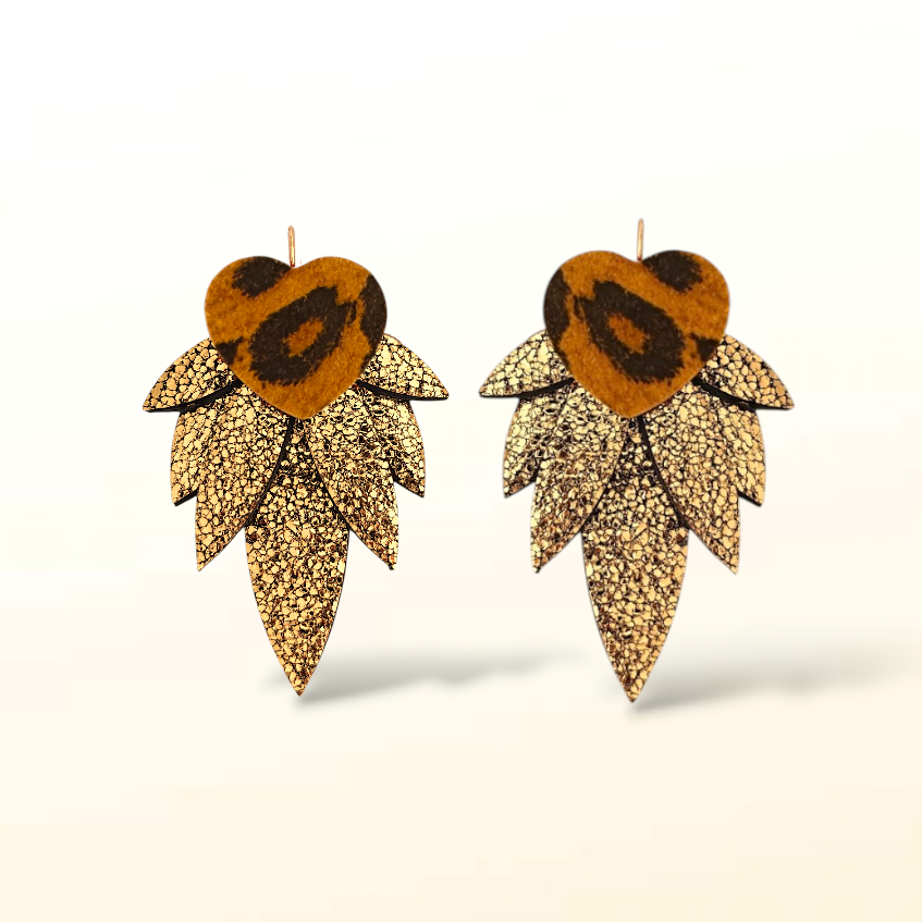 Boucles d'oreilles en cuir Nikita (Dormeuses)