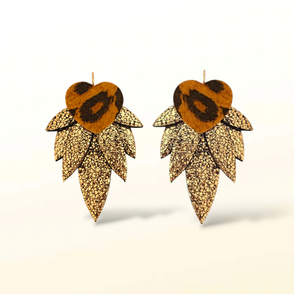 Boucles d'oreilles en cuir Nikita (Dormeuses)