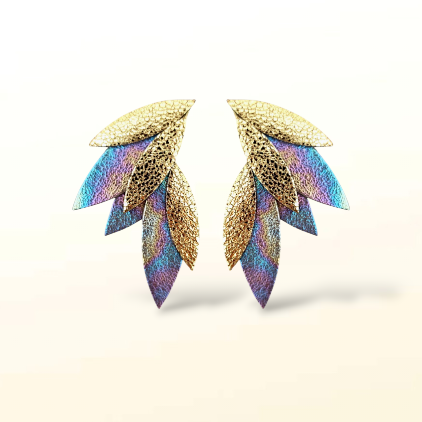 Boucles d'oreilles en cuir Fidji