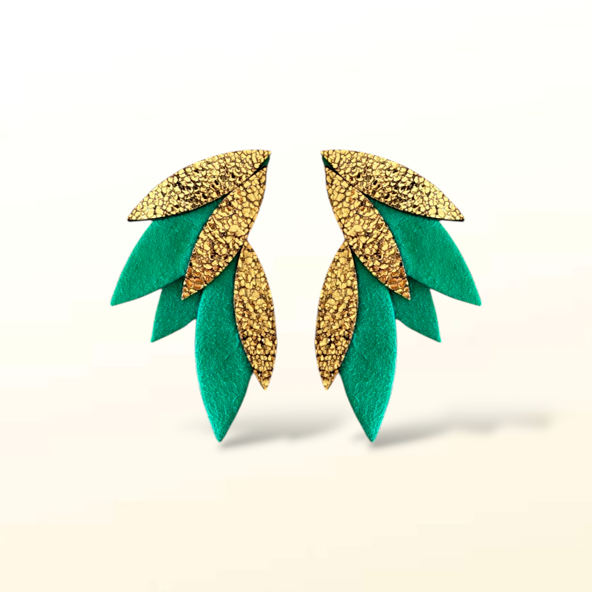Boucles d'oreilles en cuir Fidji