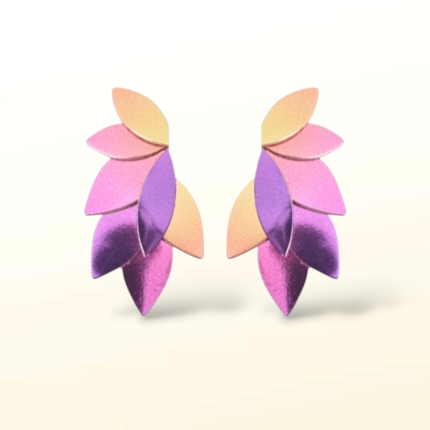 Boucles d'oreilles en cuir Dahlia