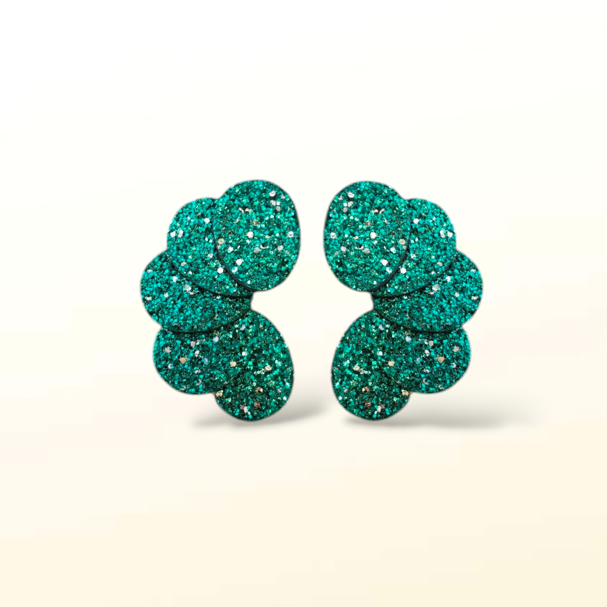 Boucles d'oreilles en cuir Rosalie Glitter