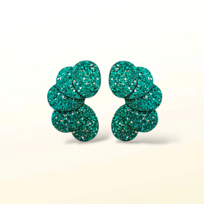 Boucles d'oreilles en cuir Rosalie Glitter