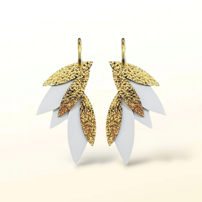 Boucles d'oreilles en cuir Fidji (créoles)