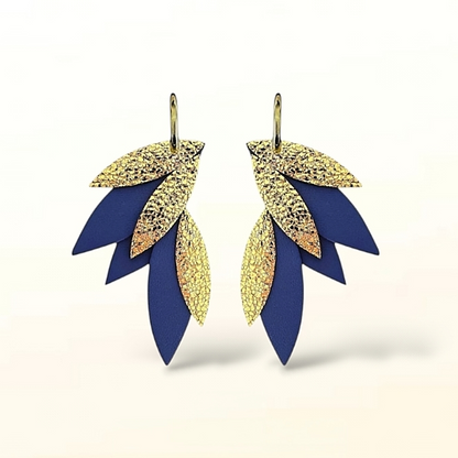 Boucles d'oreilles en cuir Fidji (créoles)