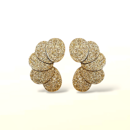 Boucles d'oreilles en cuir Rosalie Glitter