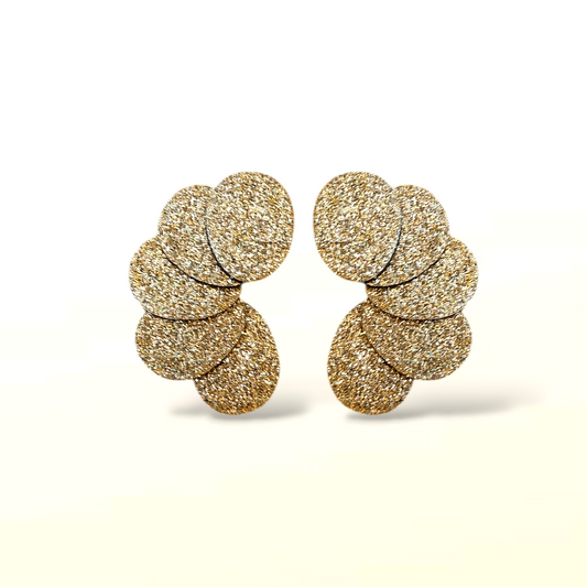 Boucles d'oreilles en cuir Rosalie Glitter