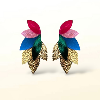 Boucles d'oreilles en cuir Dahlia