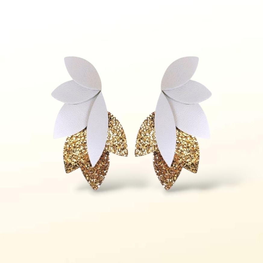 Boucles d'oreilles en cuir Dahlia