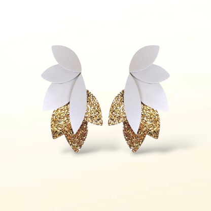 Boucles d'oreilles en cuir Dahlia