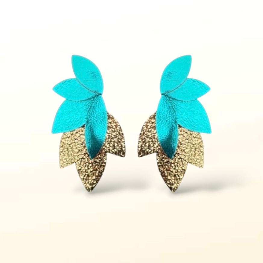 Boucles d'oreilles en cuir Dahlia