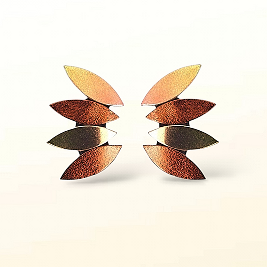 Boucles d'oreilles en cuir Bloom (Medium)