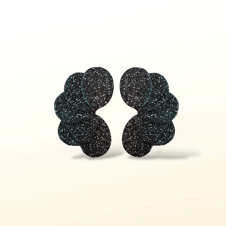 Boucles d'oreilles en cuir Rosalie Glitter