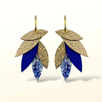 Boucles d'oreilles en cuir Sunrise (Créoles)
