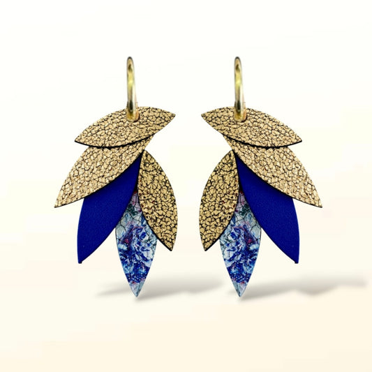 Boucles d'oreilles en cuir Sunrise (Créoles)