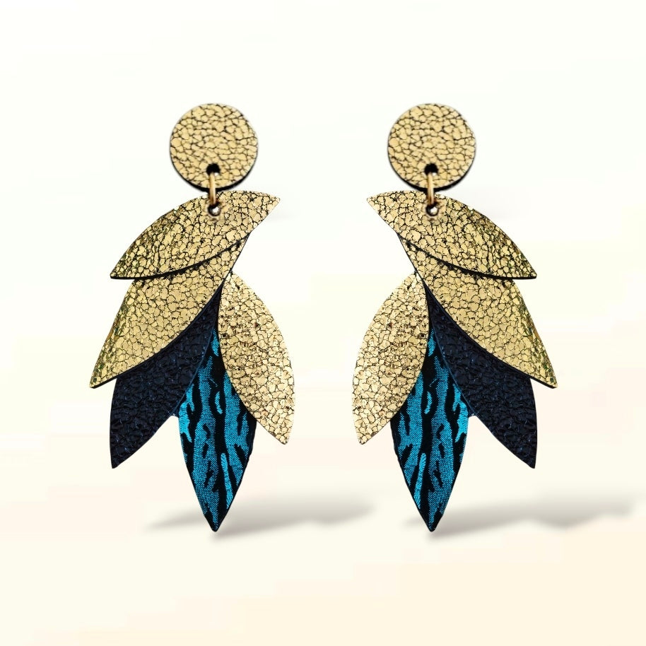 Boucles d'oreilles en cuir Sunrise (Attaches)