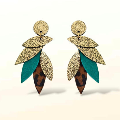 Boucles d'oreilles en cuir Sunrise (Attaches)