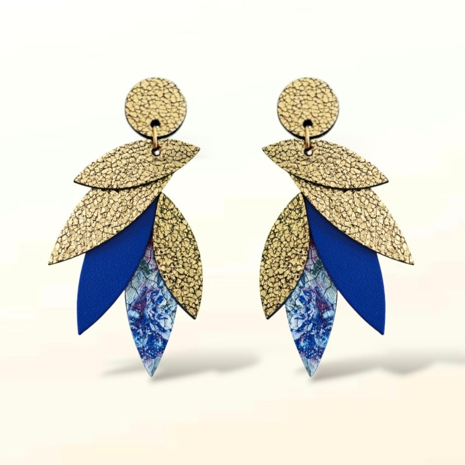 Boucles d'oreilles en cuir Sunrise (Attaches)