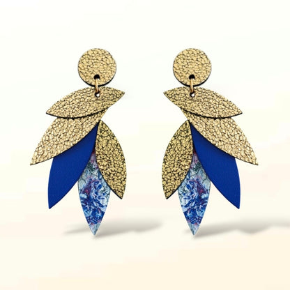 Boucles d'oreilles en cuir Sunrise (Attaches)