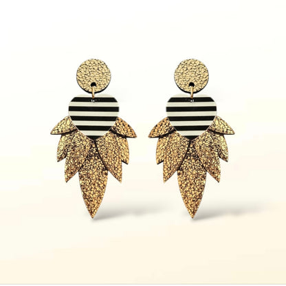 Boucles d'oreilles en cuir Nikita (Attaches)