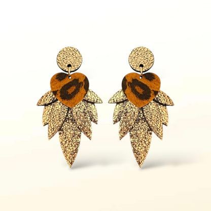 Boucles d'oreilles en cuir Nikita (Attaches)