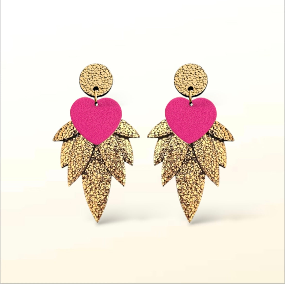 Boucles d'oreilles en cuir Nikita (Attaches)