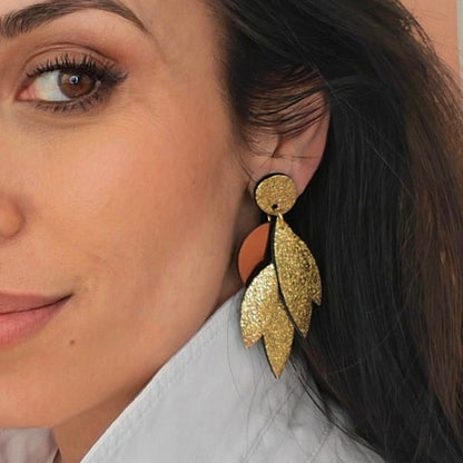 Boucles d'oreilles en cuir Sunny