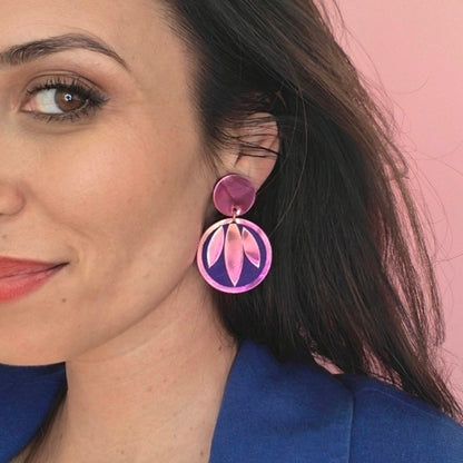Boucles d'oreilles en cuir Salsa