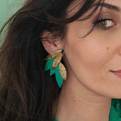 Boucles d'oreilles en cuir Fidji
