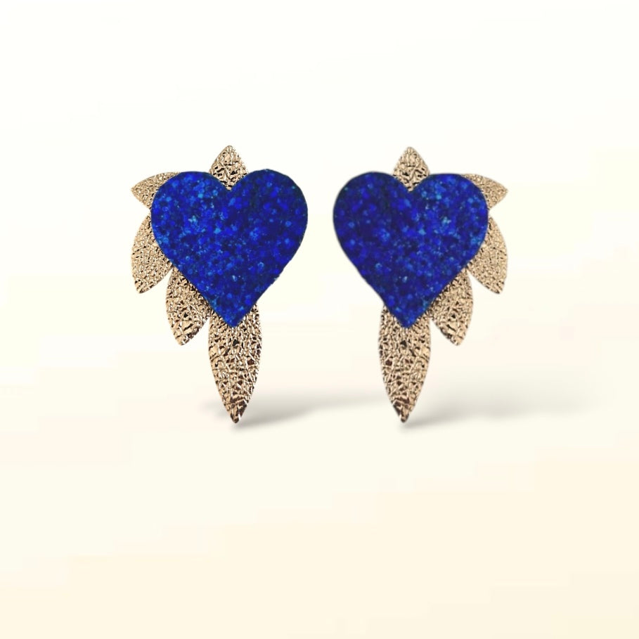 Boucles d’oreilles en cuir Cœur de Pirate