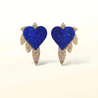 Boucles d’oreilles en cuir Cœur de Pirate