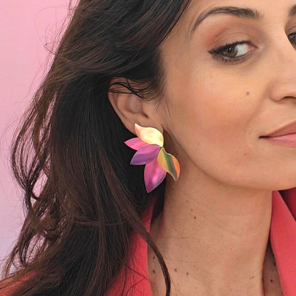 Boucles d'oreilles en cuir Florine