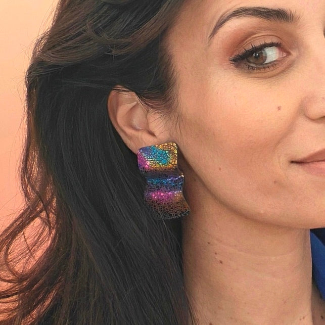 Boucles d'oreilles en cuir Mini Move